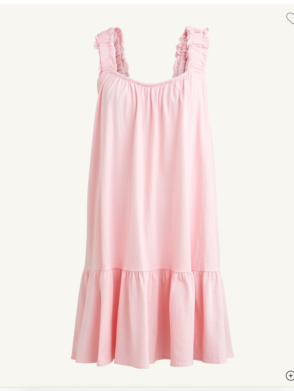 J.Crew, NWOT broken in jersey knit cotton mini dress sz L